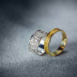Парные обручальные кольца с цветами WATER LILIES на заказ фото 3