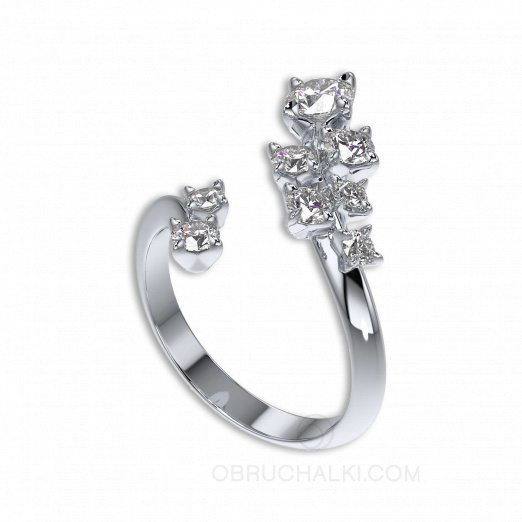 Женское разъемное кольцо с бриллиантами на заказ фото 3