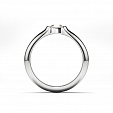 Помолвочное кольцо с овальным бриллиантом ELEGANT BRIDE на заказ фото 3