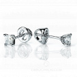 Серьги-пусеты с бриллиантами MYSTERY EARRINGS SIMPLE на заказ фото