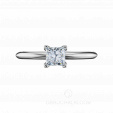 Помолвочное кольцо с квадратным бриллиантом Принцесса LITTLE PRINCESS на заказ фото 2