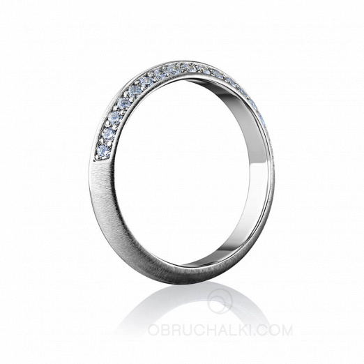 Женское обручальное кольцо DIAMOND DREAM на заказ фото 3