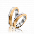 Обручальное кольцо комбинированные  на заказ фото
