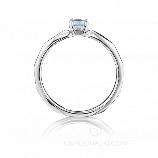 Помолвочное кольцо c 1 бриллиантом из комплекта FACET на заказ фото 2