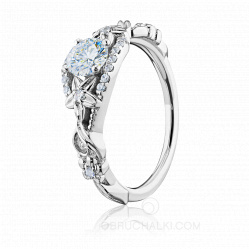 эксклюзивное украшение помолвочное кольцо с цветами и бриллиантами MYSTIC FLOWER фото