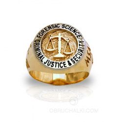Золотое кольцо выпускника к окончанию ВУЗа с логотипом института фото