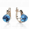 Золотые серьги с топазами LONDON TOPAZ EARRINGS