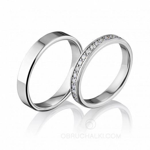 Обручальные кольца с бриллиантами DIAMOND STORY на заказ фото 2