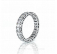Обручальное кольцо с бриллиантами INFINITY EMERALD на заказ фото