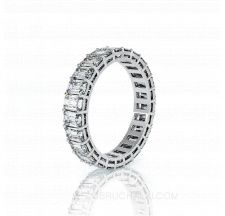 Обручальное кольцо с бриллиантами INFINITY EMERALD фото