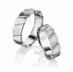 Обручальные кольца DIAGONALI с бриллиантами фото