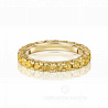 Женское обручальное кольцо из желтого золота с желтыми бриллиантами STONE SUN