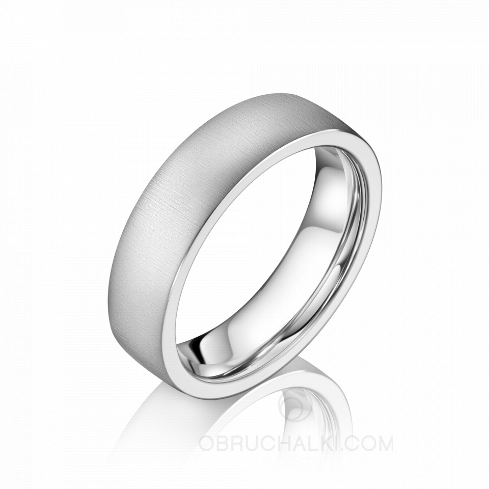 Мужское матовое обручальное кольцо SHIMMER CLASSIC