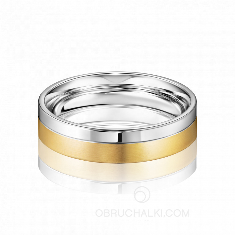 Комбинированные обручальные кольца с бриллиантами ETERNAL UNION