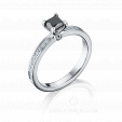 Помолвочное кольцо с черным бриллиантом MYSTERY BLACK DIAMOND на заказ фото 2
