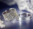 Парные обручальные кольца с бриллиантами VOLOGDA на заказ фото 4