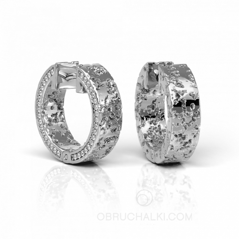 Женские золотые серьги CONGO CORK DIAMONDS с бриллиантами