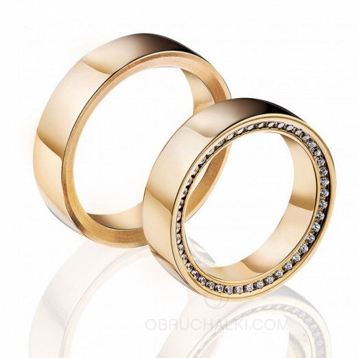 Обручальные кольца с бриллиантами GLORY DIAMOND CIRCLE на заказ фото 2