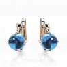 Золотые серьги с топазами LONDON TOPAZ EARRINGS