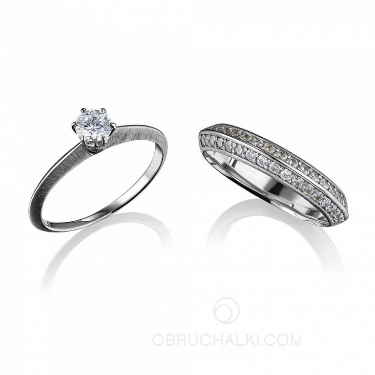 Обручальное и помолвочное кольцо невесты DIAMOND DREAM