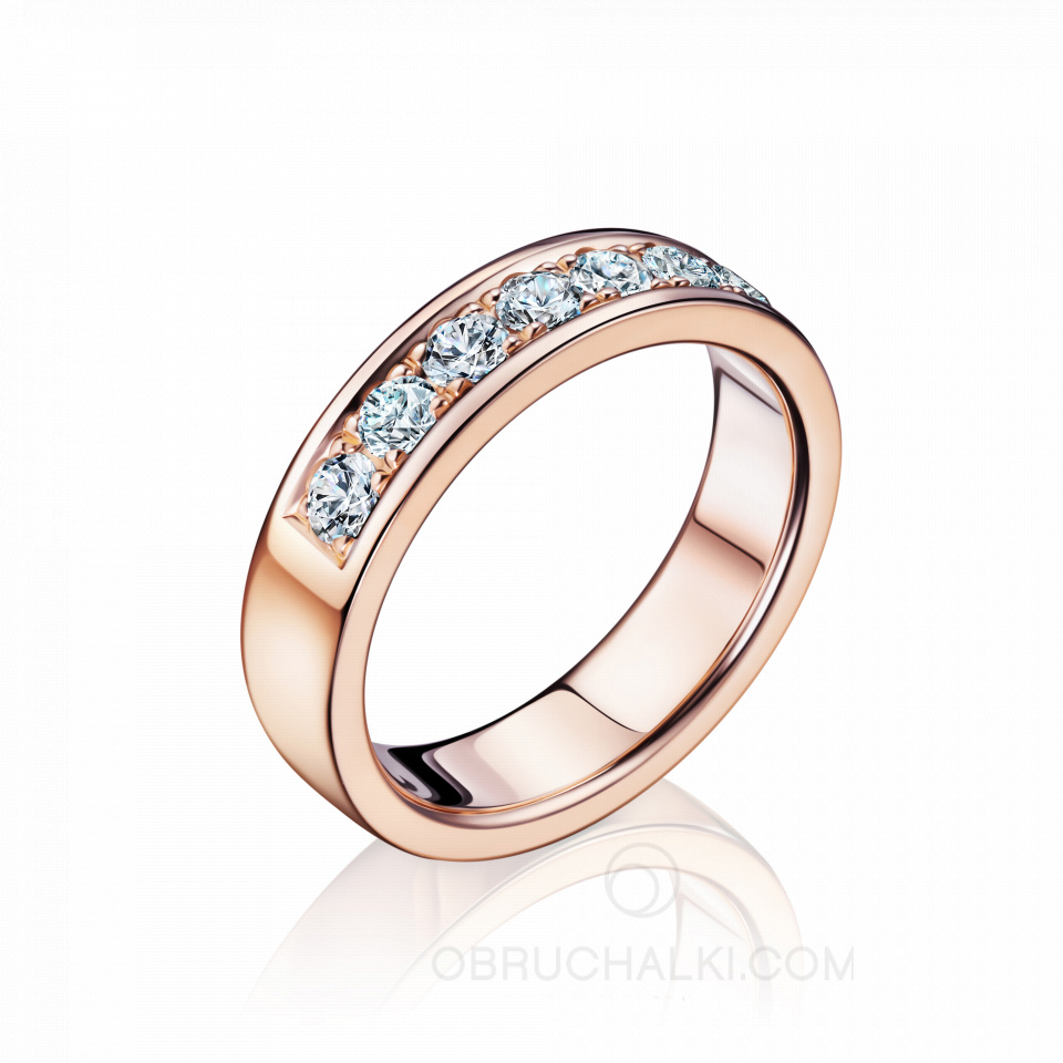 Женское обручальное кольцо из золота с семью бриллиантами SEVEN HEAVENS