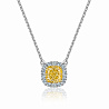 Элегантная подвеска-кулон с желтым бриллиантом SOFT EMBRACE YELLOW