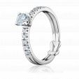 Изящное помолвочное кольцо с бриллиантом NODULE на заказ фото