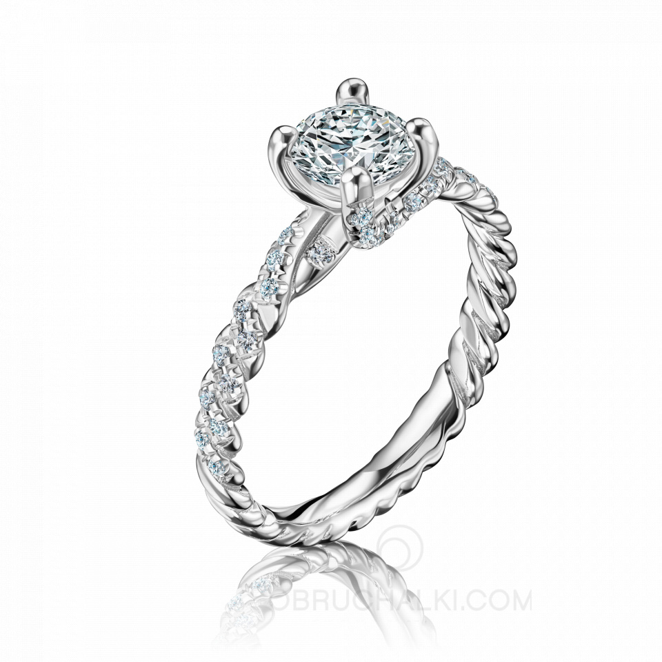 Помолвочное кольцо из золота с бриллиантами TERNURA