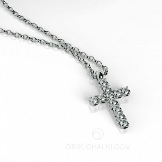 Женский крестик с бриллиантами 11 DIAMOND CROSS на заказ фото 2