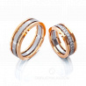 Модные обручальные кольца COMBO с бриллиантами 