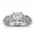 Массивное витое помолвочное кольцо с бриллиантами на заказ фото 2