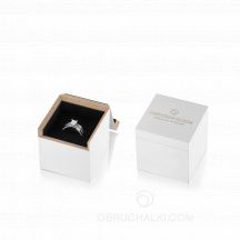 Стильная коробочка для помолвочного кольца WHITE WOOD фото