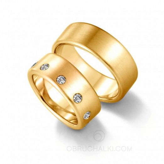 Обручальные кольца с бриллиантами на заказ фото 2