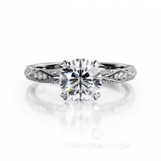 Помолвочное кольцо с бриллиантом 1 карат DIAMOND FACET на заказ фото 2