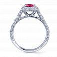 Женское кольцо с рубином и бриллиантами RUBY WOMAN RING на заказ фото 2