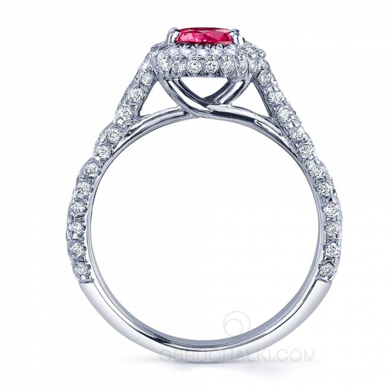 Женское кольцо с рубином и бриллиантами RUBY WOMAN RING