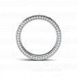 Женское обручальное кольцо с квадратными бриллиантами  на заказ фото 3