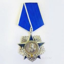Орден из серебра на заказ с эмалью и звездой фото