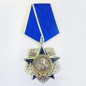 Орден из серебра на заказ с эмалью и звездой на заказ фото
