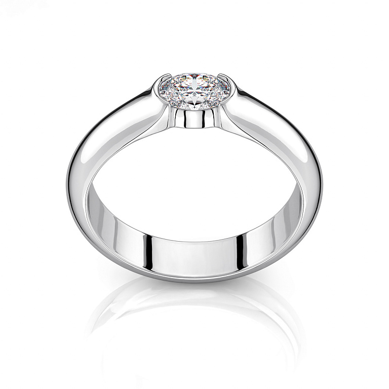 Помолвочное кольцо с овальным бриллиантом ELEGANT BRIDE