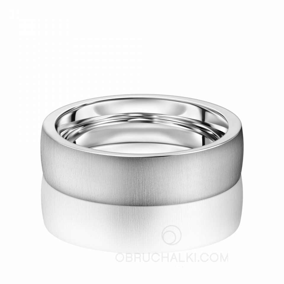 Мужское матовое обручальное кольцо SHIMMER CLASSIC