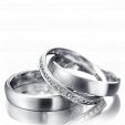 Парные обручальные кольца с бриллиантами Кольцо в кольце на заказ фото