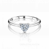 Помолвочное кольцо с бриллиантом в форме сердца PROMISE HEART