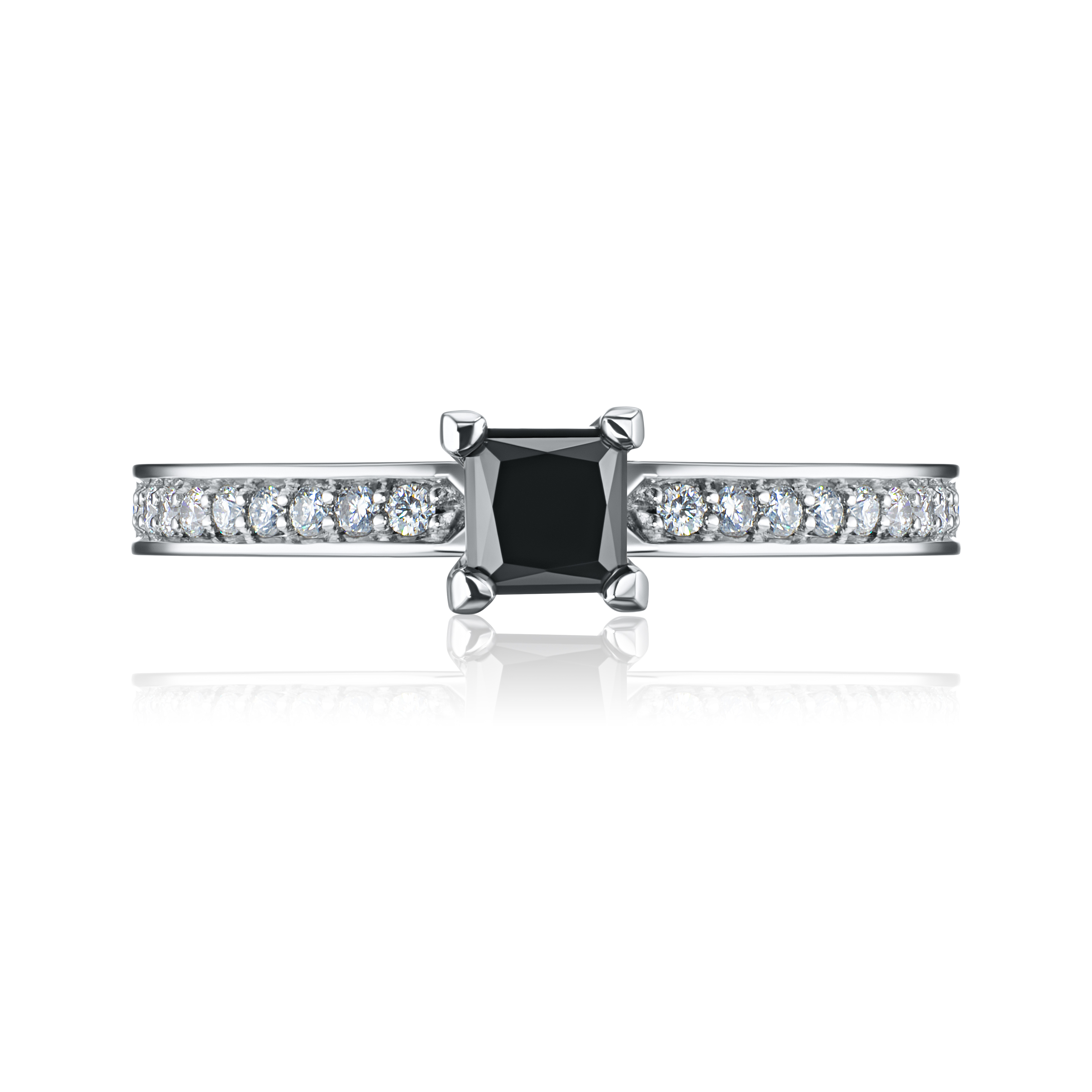 Помолвочное кольцо с черным бриллиантом MYSTERY BLACK DIAMOND на заказ фото 3