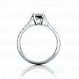 Кольцо на помолвку из бриллиантов EMERALD DIAMONDS RING на заказ фото 3