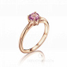 Помолвочное кольцо с розовым сапфиром огранки сердце SAPPHIRE HEART RING