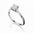 Классическое помолвочное кольцо с квадратным бриллиантом SAY YES на заказ фото 3