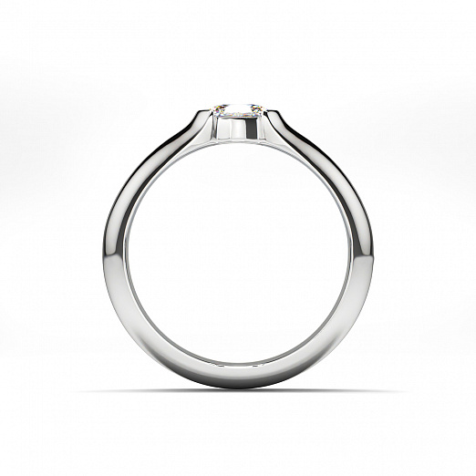 Помолвочное кольцо с овальным бриллиантом ELEGANT BRIDE на заказ фото 3