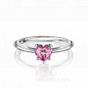 Помолвочное кольцо с розовым сапфиром огранки сердце SAPPHIRE HEART RING