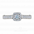 Роскошное помолвочное кольцо с бриллиантом VENICE на заказ фото 2